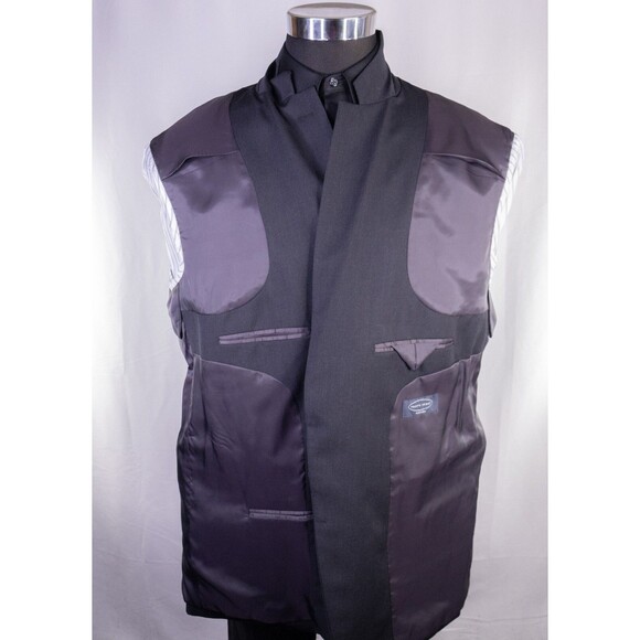 Pronto Uomo 2-Buttn Platinum Charcoal Blazer Wool Sport Coat Suit Jacket Sz 50L - Picture 9 of 13